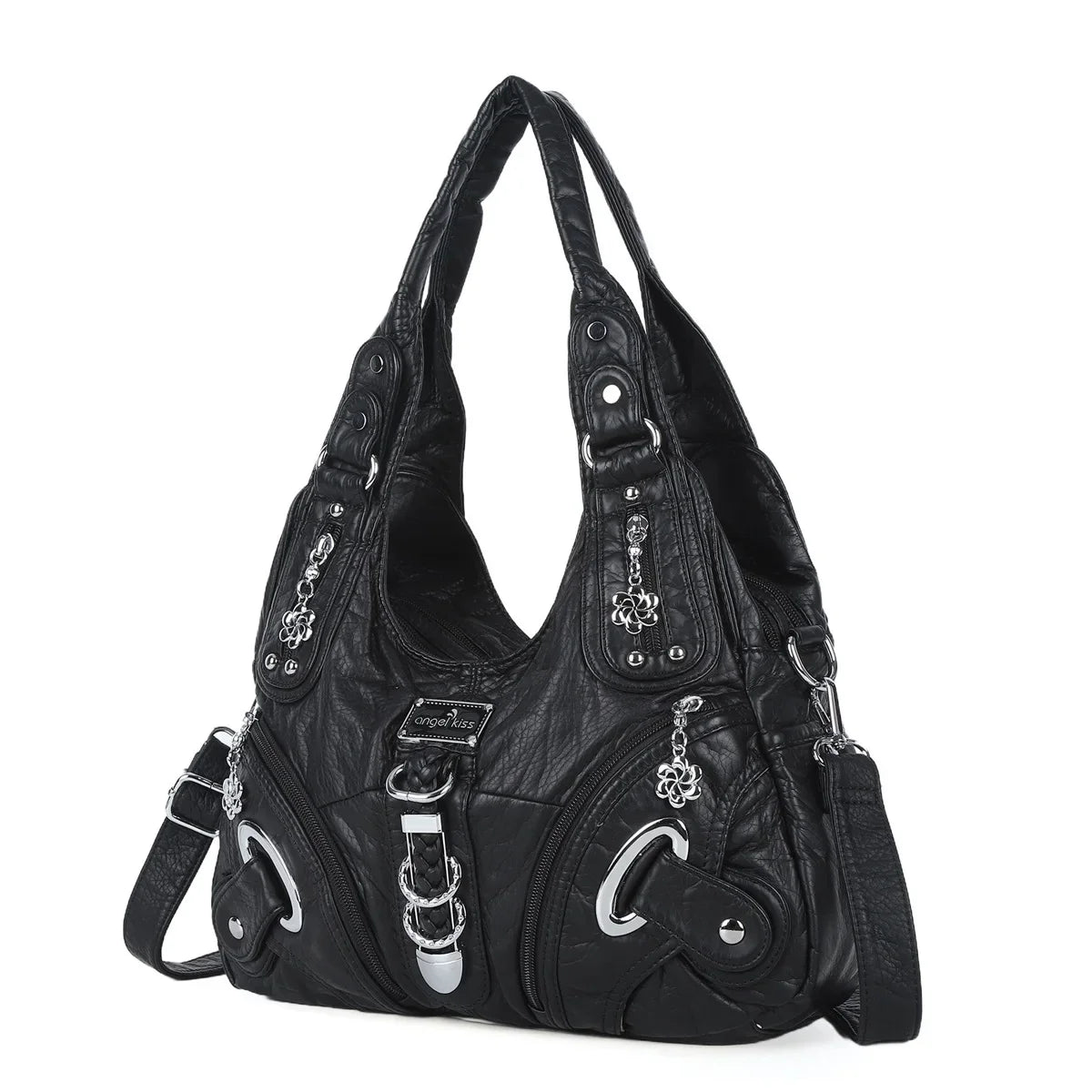 Vintage Bag Large Women's Shoulder Bag Leopard Print Top-Handle Fashion Satchel Dumpling Tote Hobos Handbags