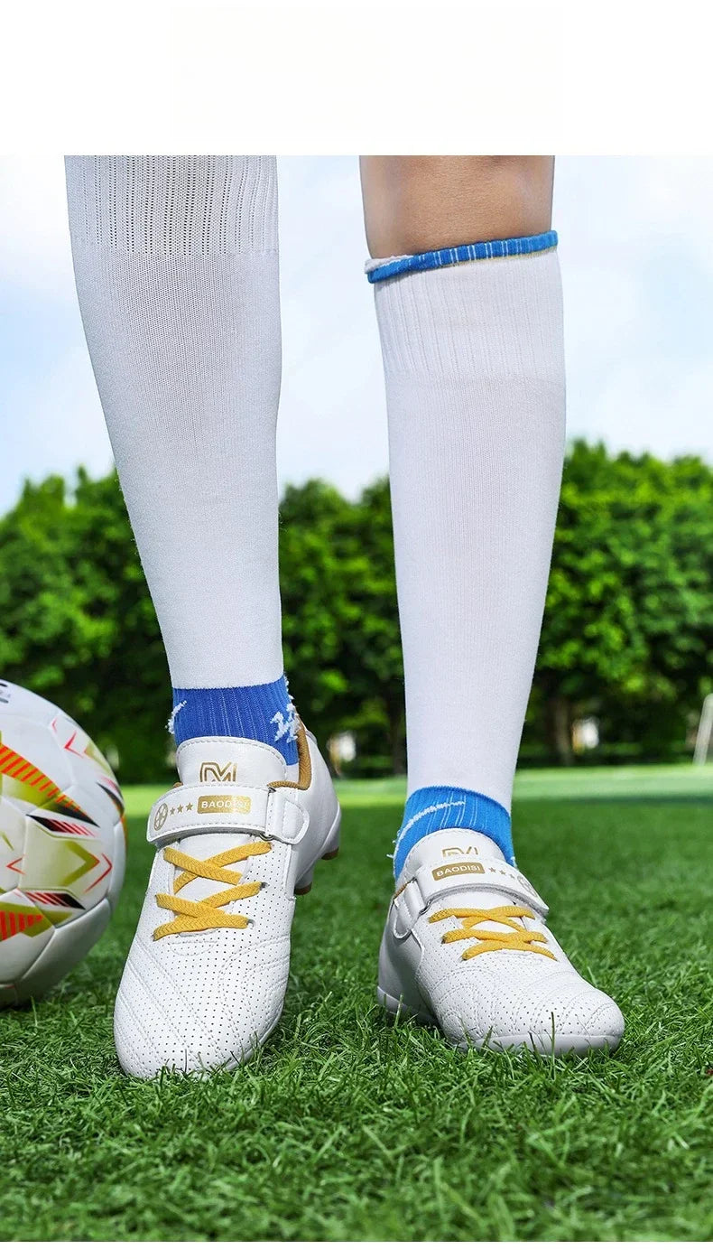 New Kids Soccer Cleats Athletic Outdoor FG Football Boots Boys Girls Training Sneakers AG Youth Soccer Shoes for Little/Big Kids