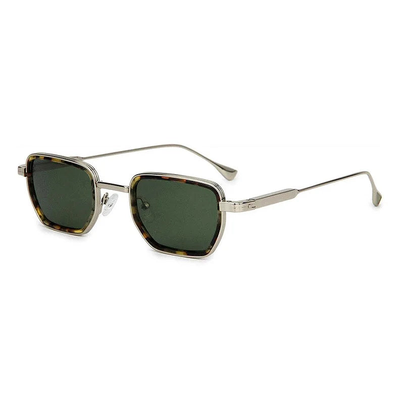 Vintage High-end Metal Steampunk Sunglasses Men Square Polarized Sun Glasses Women Stylish Retro Brand Shades Male Female UV400