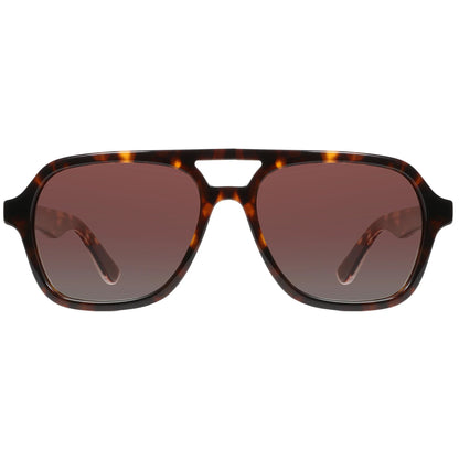 Acetate Pilot Polarized Prescription Sunglasses For Women Double Bridge UV400 Myopia Protection Grade Shade