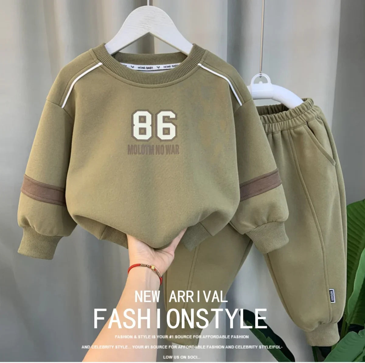 2026 Spring Autumn Kids Clothes Boys Sets Sports Suit Children Tracksuit Boys Long Sleeve Letter T-Shirt Pant 2Pcs Suit 2-12Y