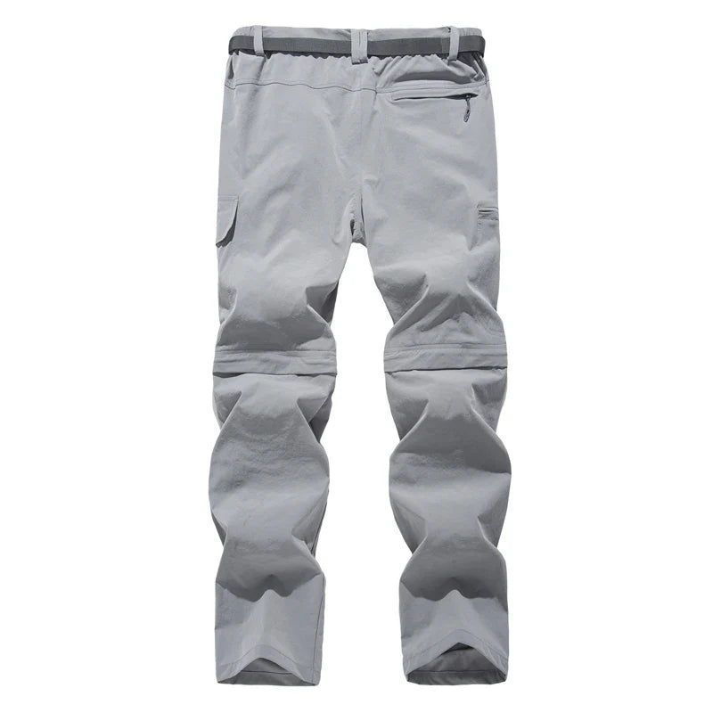 Fanuocetar Mens Removable Hiking Pants for Summer Quick Dry Camping Trekking Climbing Outdoor Scratch-resistant Stretch Pants