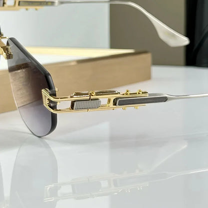 Rimless 164 Grand-imperyn Luxury Sunglasses Irregular Square Alloy High Quality Gradient Classicla Boundless UV400 Outdoor Gafas