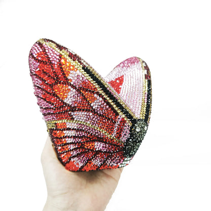 Butterfly Shaped Rhinestone Evening Bags Women Luxury Gorgeous Classy Sparkling Rhinestone Clutch Purses Wedding Party