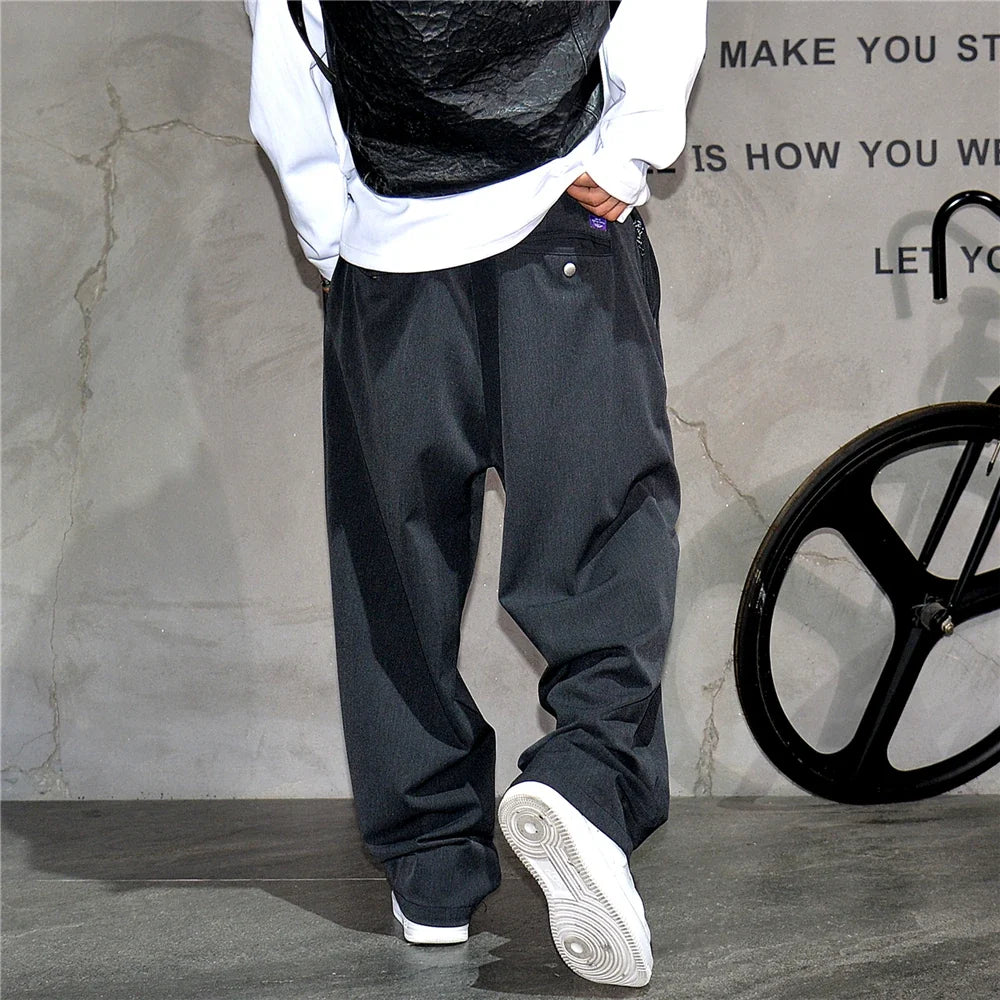 Japanese Vintage Casual Baggy Pants Mens Clothing High Quality Trend Straight Pants Fashion Loose Trousers Streetwear Pants Male