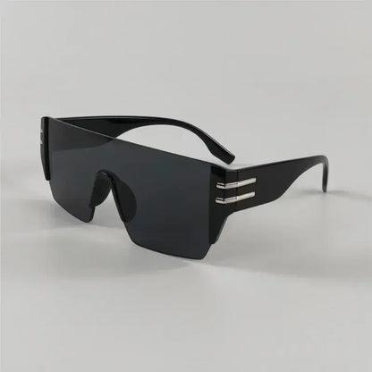 2025 New Rimless Oversized Sunglasses Women Men Luxury Brand High Quality Sun Glasses Ladies Unisex Eyewear UV400 Oculos De Sol