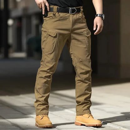 2024 New Summer Tactical Cargo Pants Casual Trousers Men Wear-resisting Multi-Pockets Quick Dry Outdoor Hiking Work Trousers Men