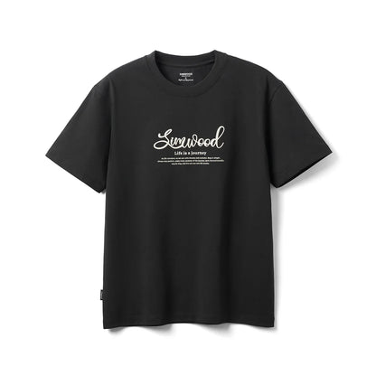 2026 Summer New Oversize 230gsm Sorona Cool Feeling Fabric Men Fashion Letter Print Tops High Quality Tees