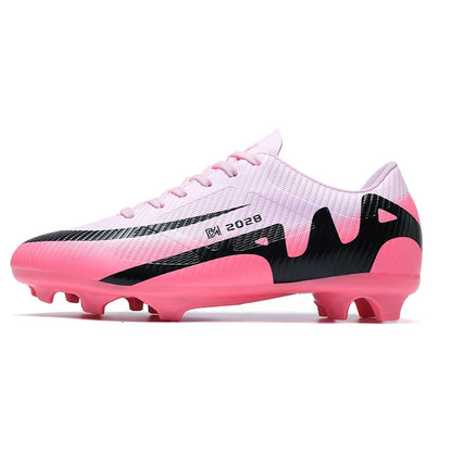 Professional FG/TF Soccer Cleats Men Football Boots Long Spike Grass Match Breathable Lightweight Comfortable Training Sneakers