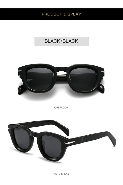 Fashion Thick Plate Acetate Lunette De Soleil Homme Retro Square Frame Personality Polarized Sunglasses Sunglasses Woman 2025