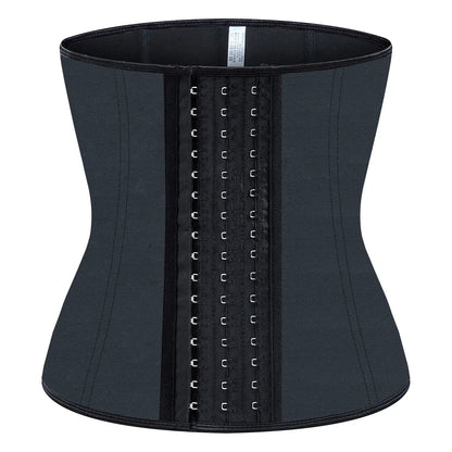 Fajas Colombians Latex Waist Trainer Cincher Long Torso Body Shapewear Women Slimming Belly Sheath Girdles Shaper 9 Steel Bones
