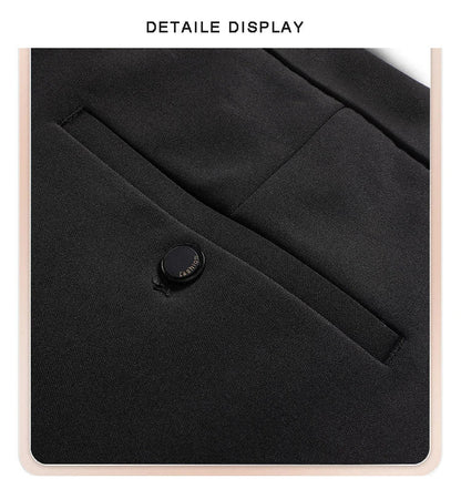 Men's Trousers Stretchy Suit Pants Summer Spring Casual Business Pants Breathable Comfortable Loose Straight Formal Pants