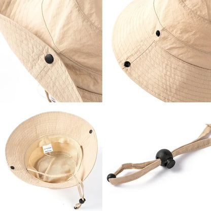 Waterproof Large Size XL62cm Sun Hat Men Women's Sunscreen Mountaineering Big Head Circumference Summer UV Protection Bucket Hat