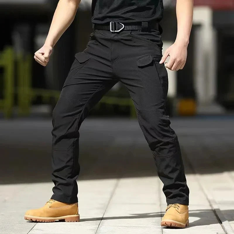 Men's Tactical Pants Elastic Cargo Trousers Casual New Autumn Waterproof Outdoor Hiking Multi-pocket Wear-resistant Cargo Pant