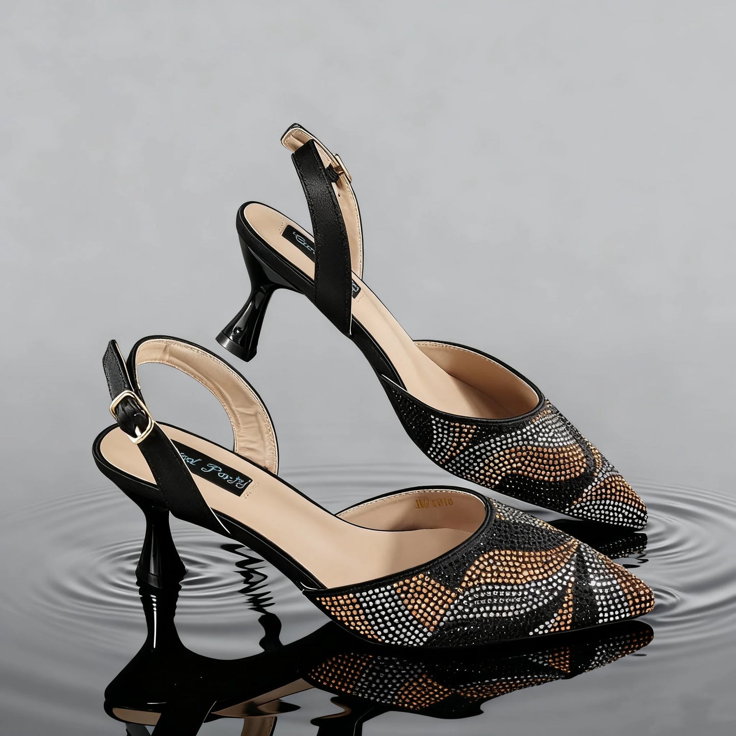 Festive Elegance Spot Goods Dazzling Heels and Chic Long Bag Clutch Perfect Combination Of Shoes And Bag for Special Occasions