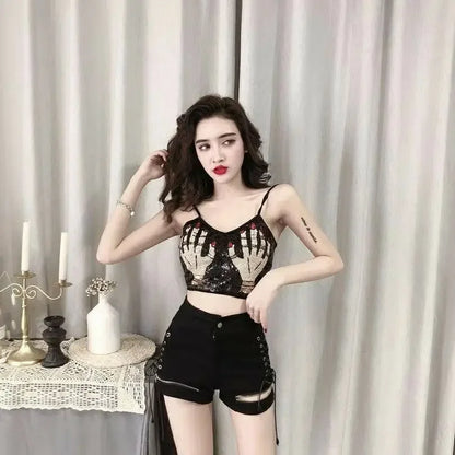 Youthful New In High Waist Wide Women's Denim Shorts Fashion Clothing 2025 Low Price Trend Design Kpop Female Short Jeans Pants