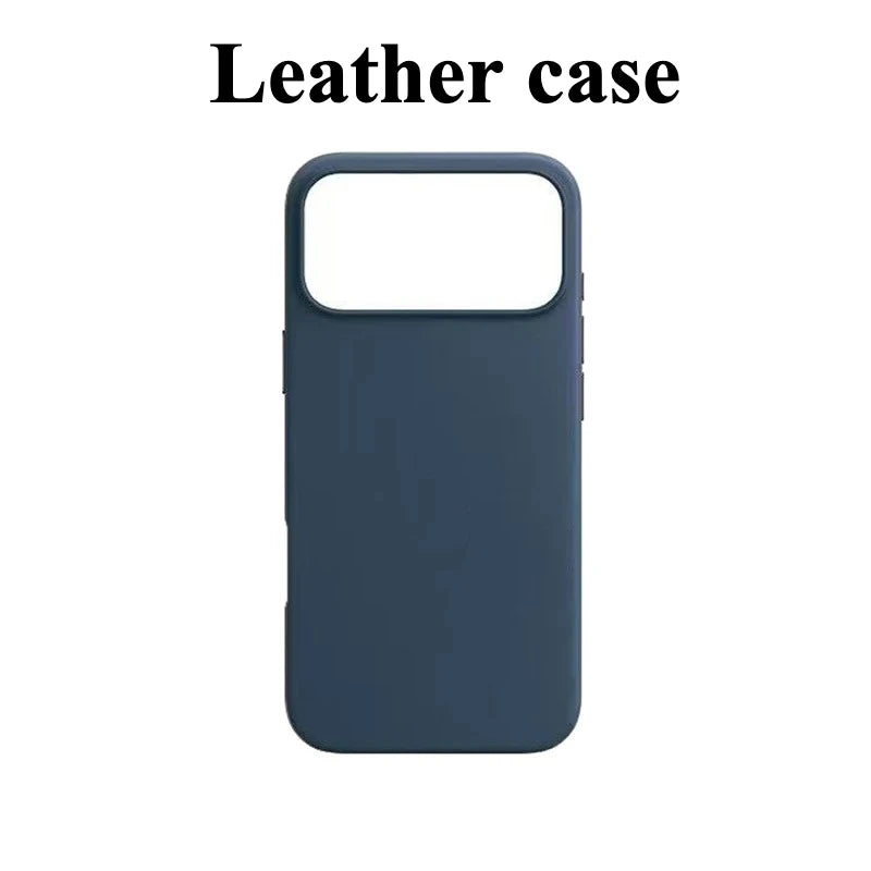 Official Leather Case for MagSafe Wireless Charging Case for IPhone 17 Pro Max Air 16 15 14 13 Pro Max Original Anti-Drop Cover