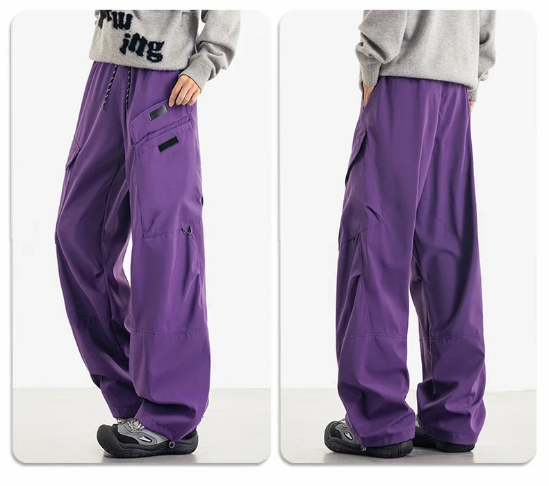 Unisex Hiking Pants Autumn Large Pocket Windproof Camping Cycling Trousers Spring Outdoor Waterproof Functional Paratrooper Pant