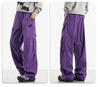 Unisex Hiking Pants Autumn Large Pocket Windproof Camping Cycling Trousers Spring Outdoor Waterproof Functional Paratrooper Pant