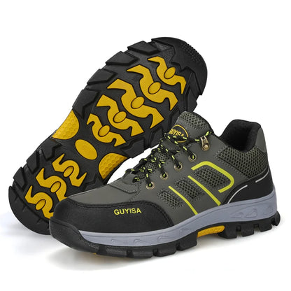 2022 Latest Summer Safety Work Shoes For Men Breathable Indestructible Steel Toe Boots Male Footwear Anti-smash Hiking Shoes
