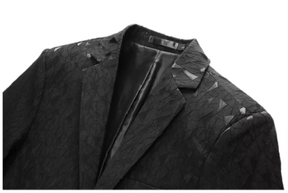 2026 New Men Business Social Suit Jacket Summer Male Single Breasted Thin Dress Male Jacquard Blazers Coats