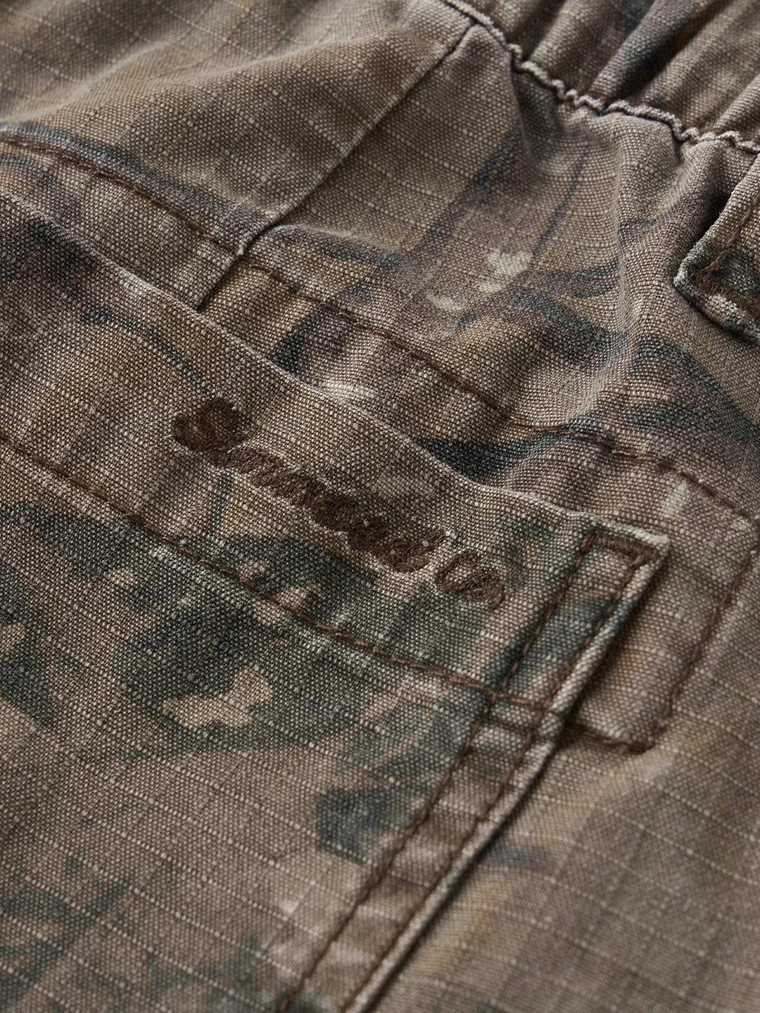 2026 Summer New Distressed Camouflage Shorts Men Loose Baggy Cargo Pants 270gsm Cotton Washed Frayed Hem Tactical Shorts