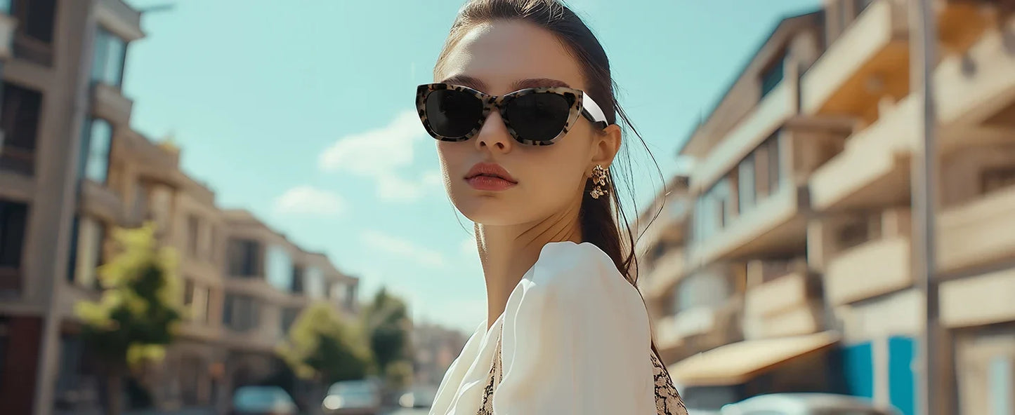 Polarized Sunglasses Women Cat-Eye: Trendy Cateye Sunglasses for Woman - Cute Sun Glasses UV400 Protection
