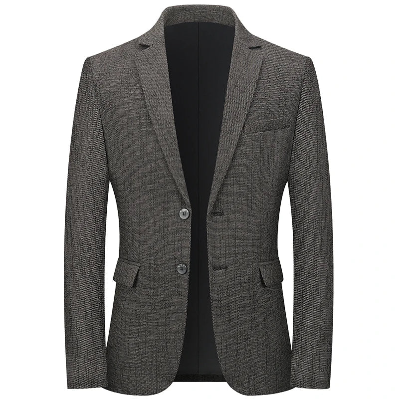 Brand Spring Autumn Forml Blazers for Men Slim Fit Two Button Fly Mens Suits Luxury Designer Wedding Coat Over Size