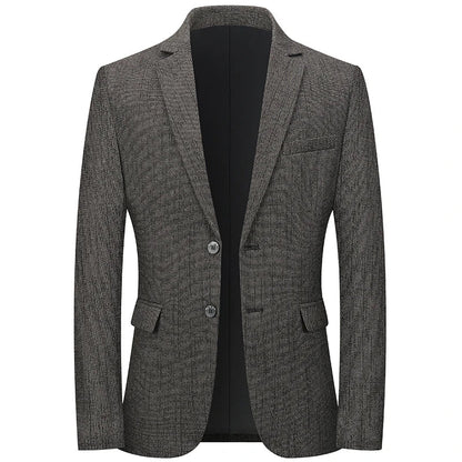 Brand Spring Autumn Forml Blazers for Men Slim Fit Two Button Fly Mens Suits Luxury Designer Wedding Coat Over Size