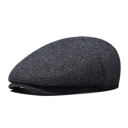Men Wool Blend XL XXL Ivy Newsboy Cap Classic Tweed Gatsby Cabbie Flat Hat