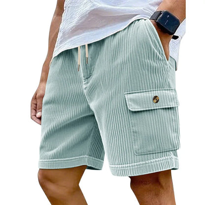 American Men's Heavy Loose Four Seasons Hip Hop Casual Sports Running Corduroy Tooling Shorts