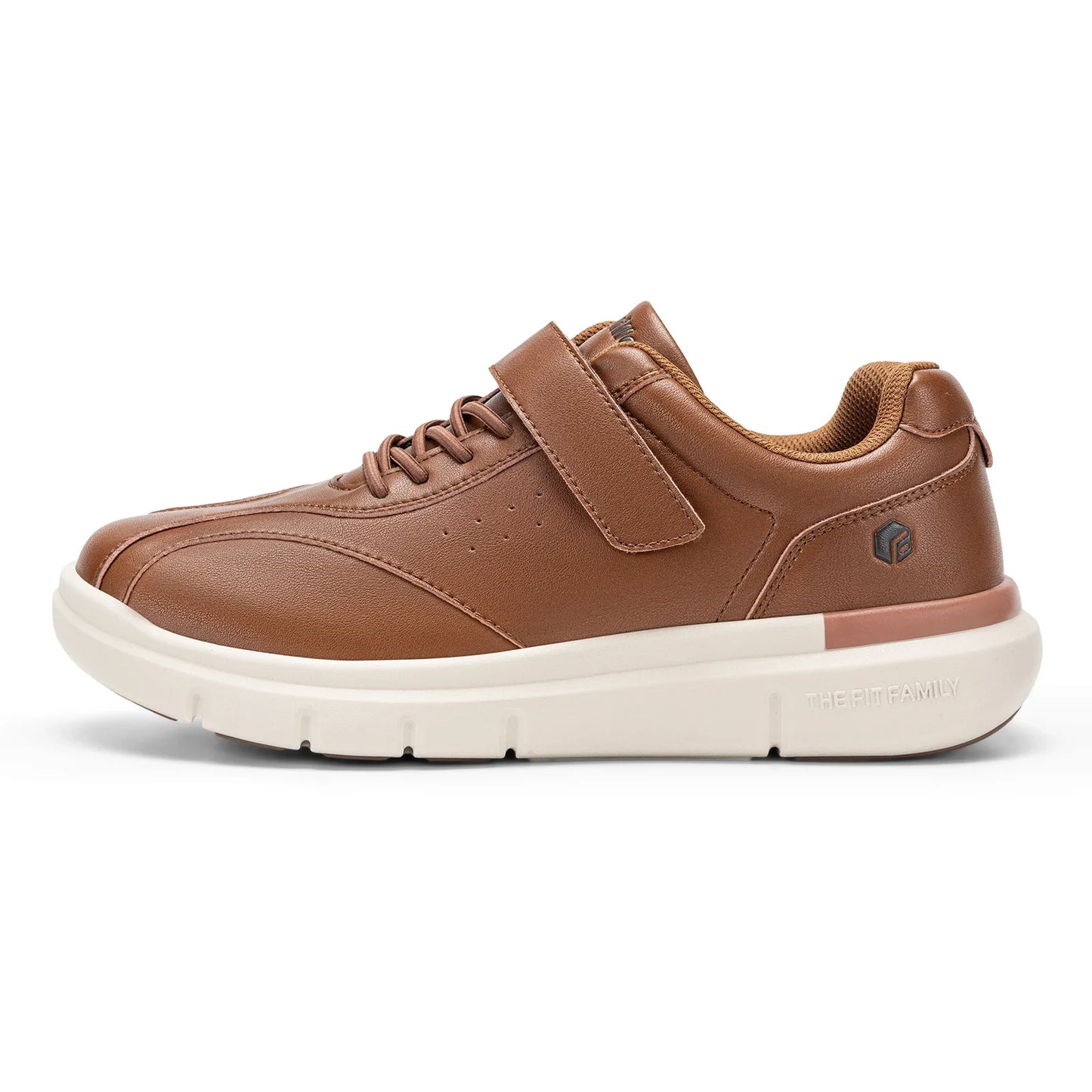 Men Wide Walking Shoes Casual Comfortable Oxford Shoe Lightweight Arch Support Non-Slip Leather Business Sneakers
