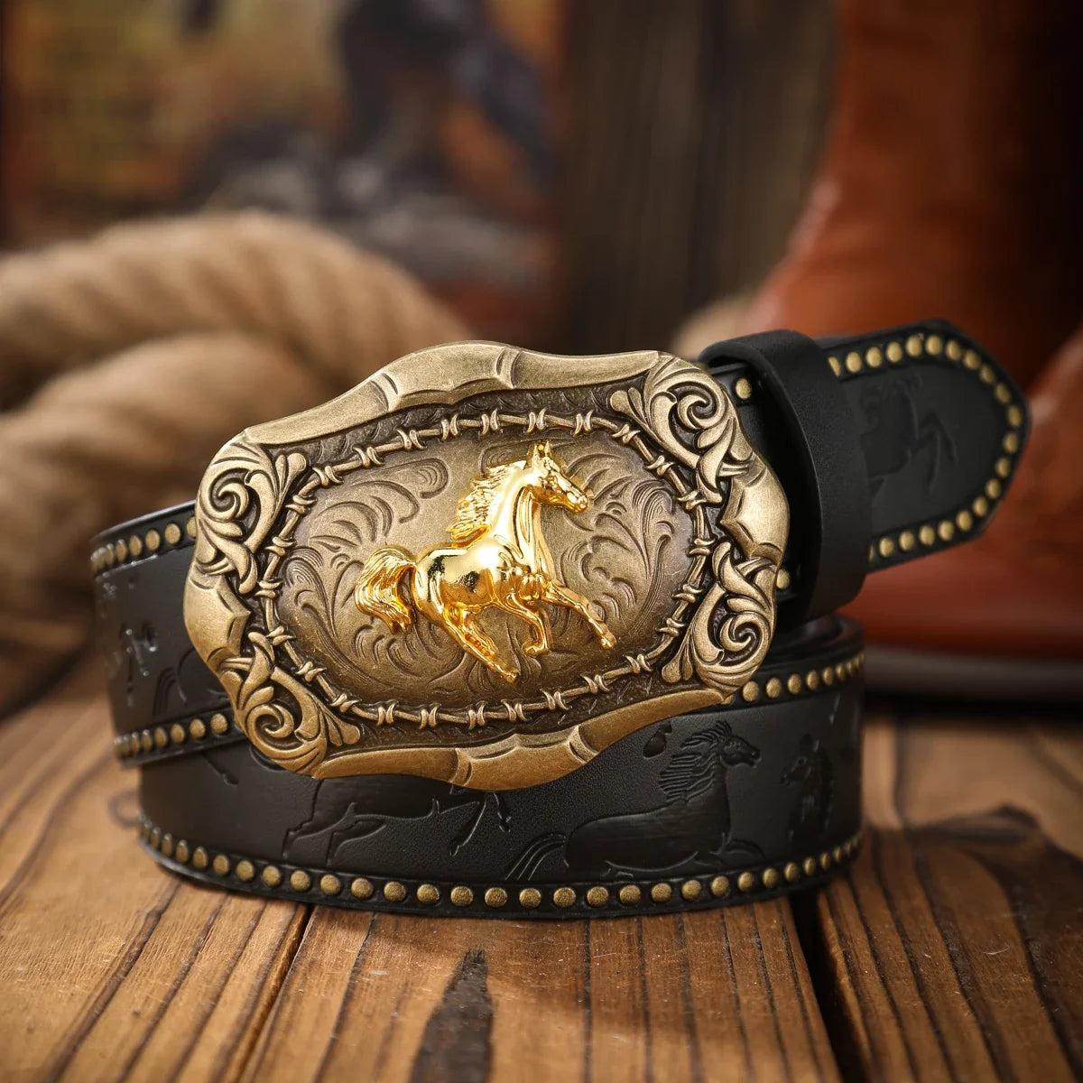 Vintage and fashion collision!  PU leather alloy buckle waistband, for both men and women, to create a personalized western styl