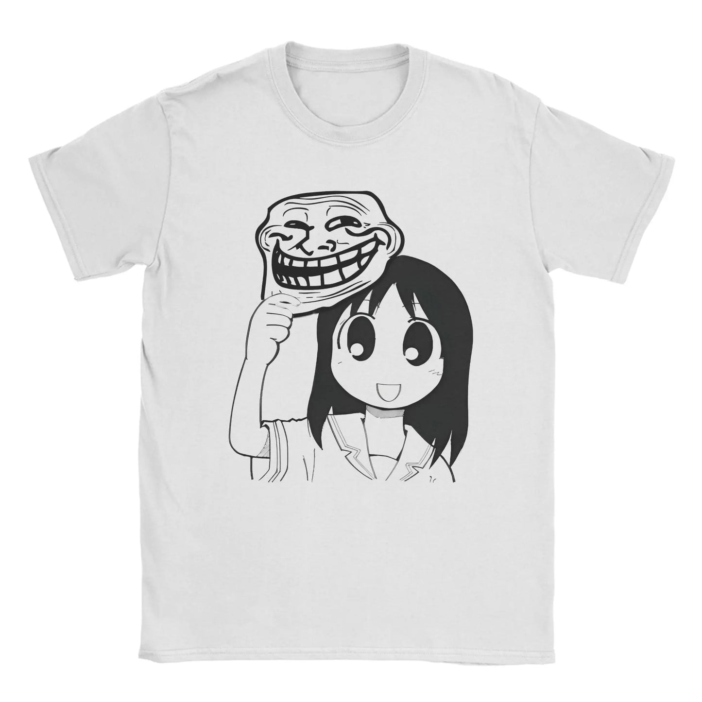 Man T-Shirt Osaka Autistic Funny Kawaii Ayumu T Shirts Fashion Anime Azumanga Daioh Summer Tee Shirt Pure Cotton Tops Plus Size