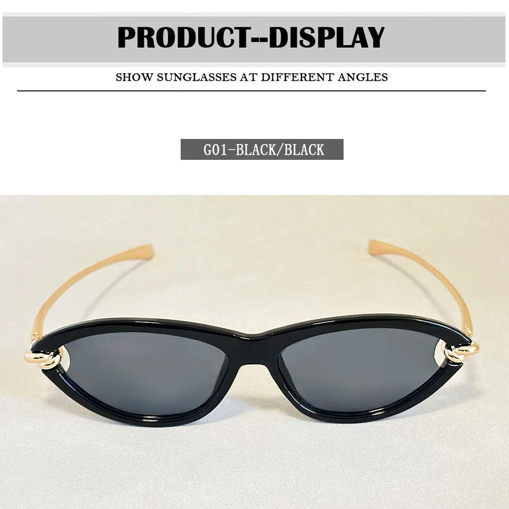 Fashion Oval Sunglasses Women 2026 Luxury Vintage New Cat Eye Sunglass Glasses Luxe Lunette Soleil Femme Lentes De Sol Mujer