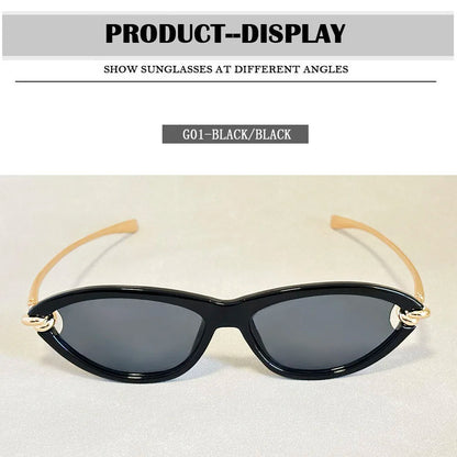 Fashion Oval Sunglasses Women 2026 Luxury Vintage New Cat Eye Sunglass Glasses Luxe Lunette Soleil Femme Lentes De Sol Mujer