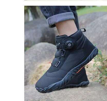New Winter Booties Men Snow BareFoot Casual Shoes Outdoor Waterproof Work Shoes Warm Fur Men Ankle Shoes Snow Boots Plus Size 49