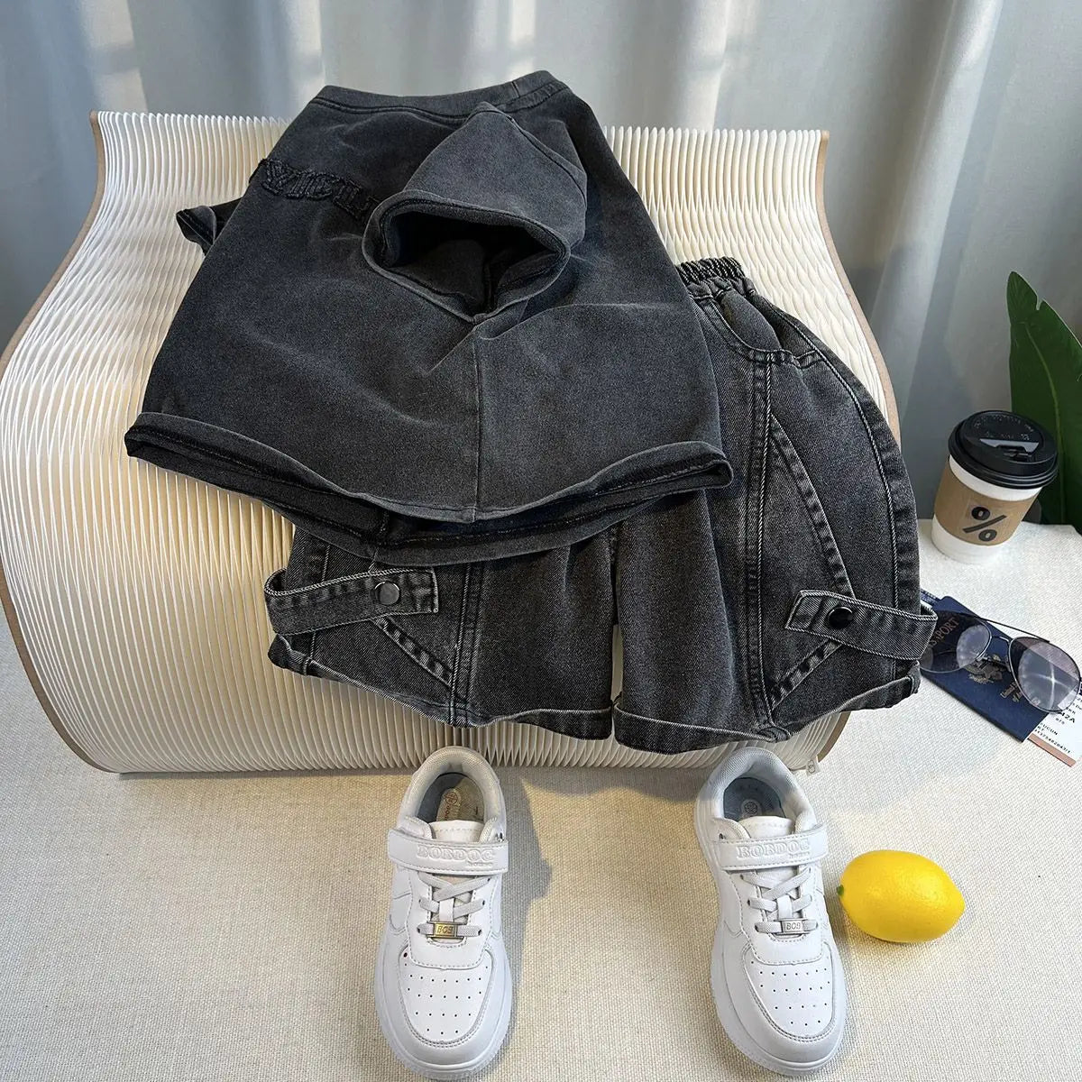 Denim Kids Boys Clothes Set 2026 Children's Clothing Boy Summer Wear Year Old Boy's Top Bottom Baby 4 Years From Child Suit 7 12