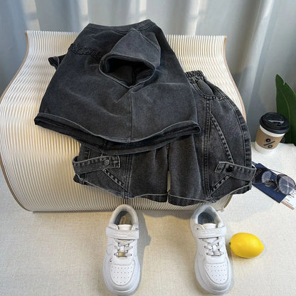 Denim Kids Boys Clothes Set 2026 Children's Clothing Boy Summer Wear Year Old Boy's Top Bottom Baby 4 Years From Child Suit 7 12