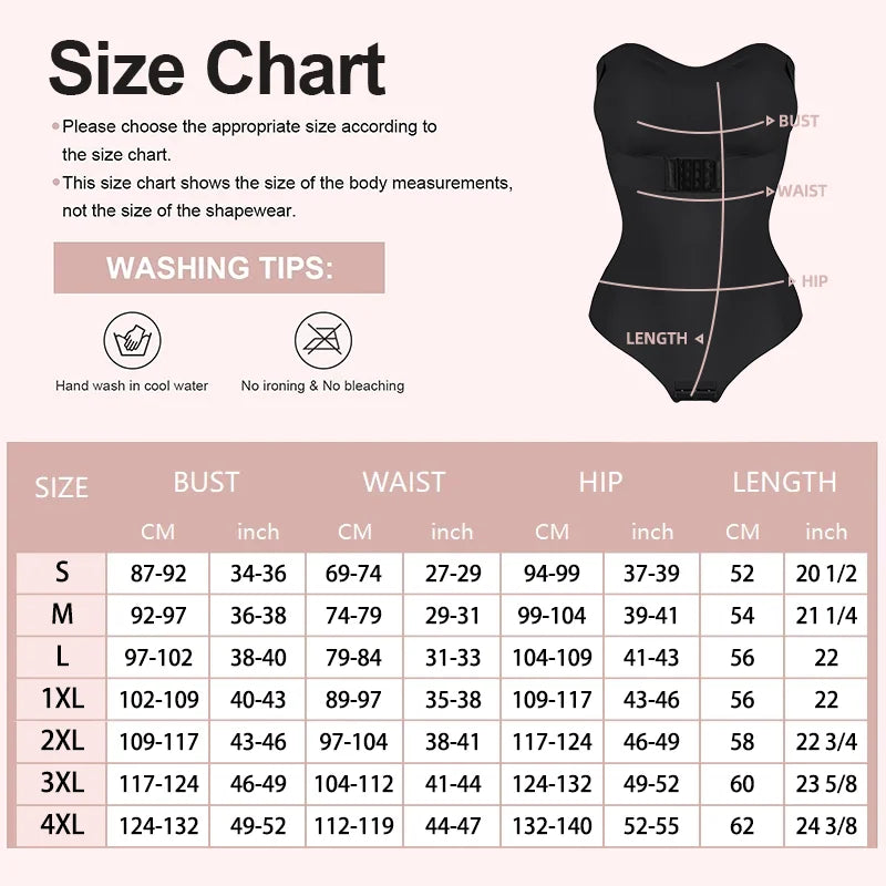 Women Sexy Shapers Bra Lifter Thong S-4XL Bodysuits Slimming Waist Invisible Front Closure Underwear Removable Strap Lingeries