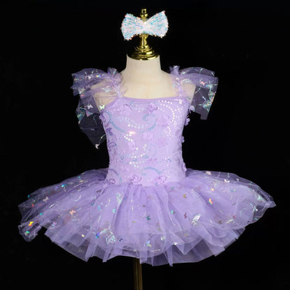 Summer Ballet Skirt Girl Dress Kids Outfit Vestidos Tutu Girls Dresses Dance Costume Baby Clothing Ballerine Children's Day