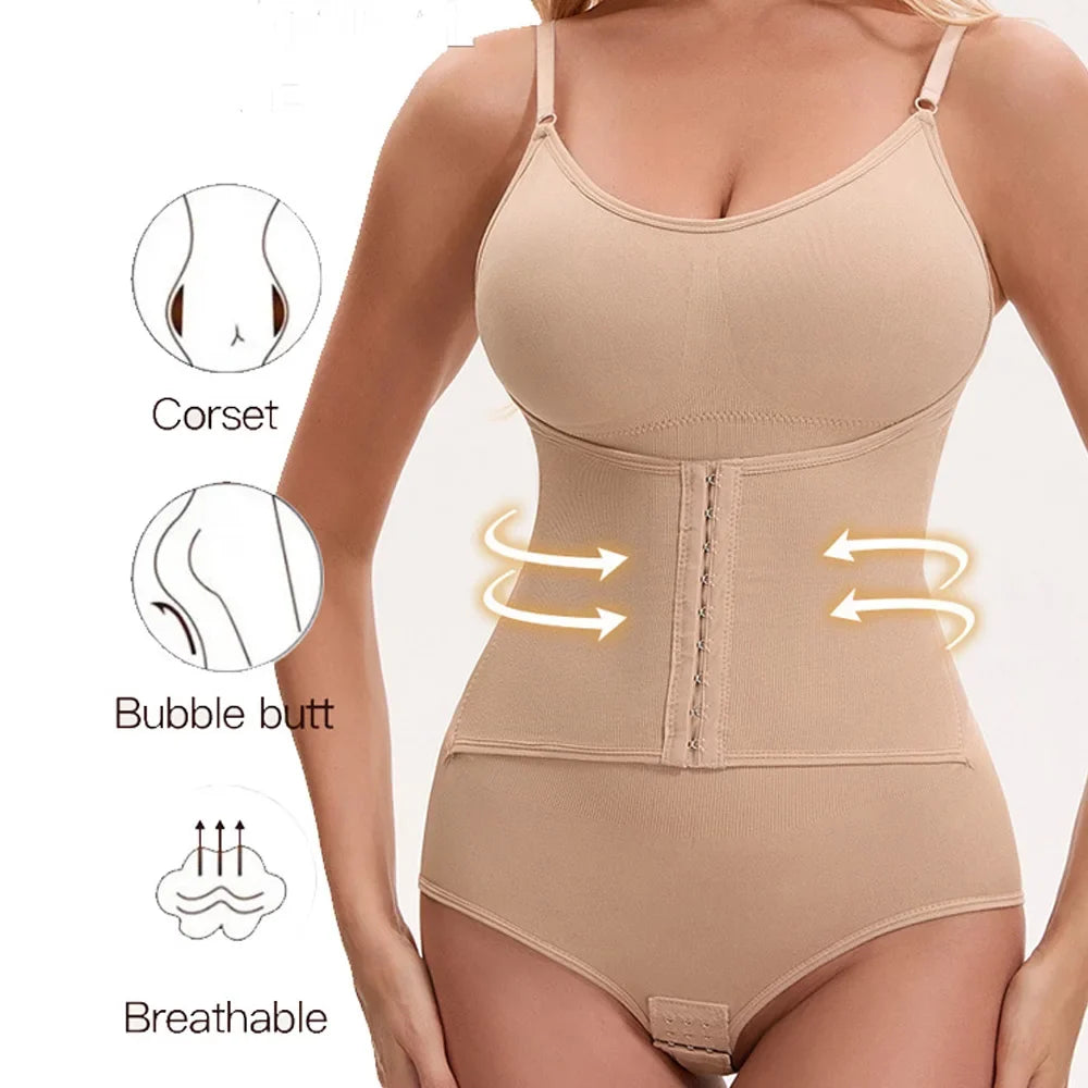 Women shapewear bodysuit tummy control tight slimming body shaper bodysuit with bras