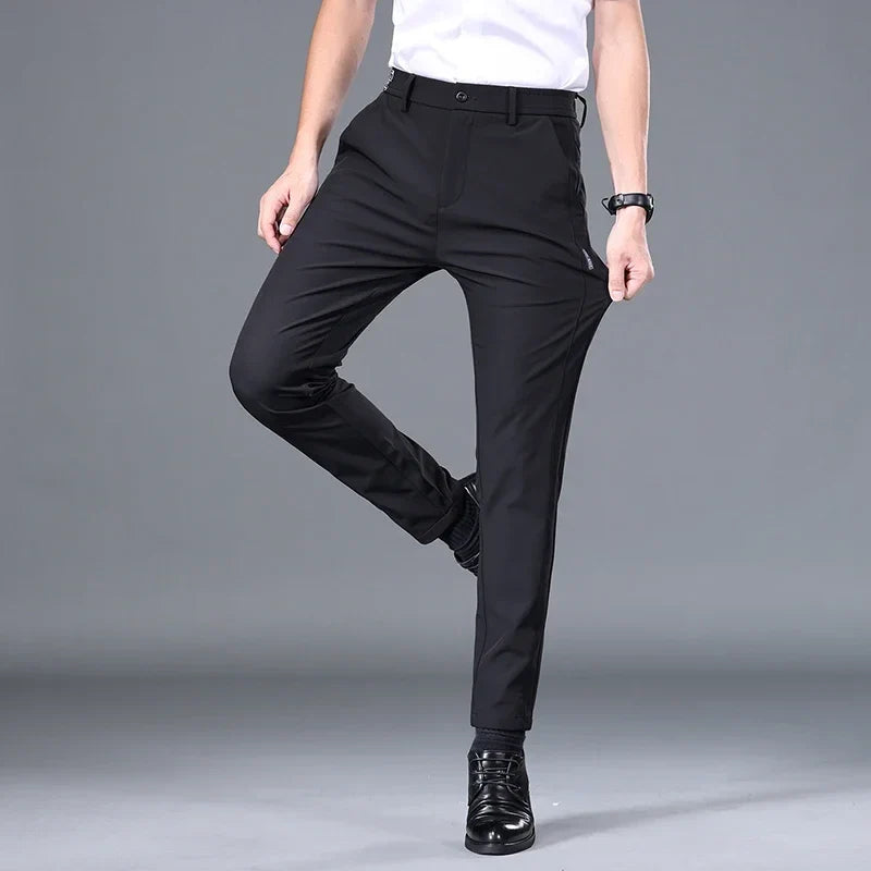 2025 Spring Summer Ultra-thin Men's Stretch Slim Straight Casual Pants High Quality Fashion Breathable Golf Sports Trousers