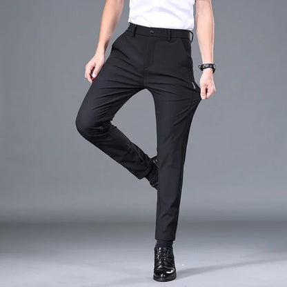 2025 Spring Summer Ultra-thin Men's Stretch Slim Straight Casual Pants High Quality Fashion Breathable Golf Sports Trousers