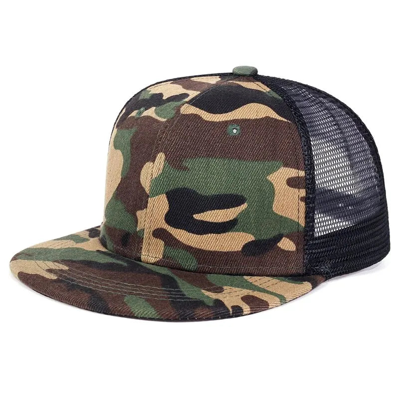Unisex Simple Hip-hop Net Hats Spring and Summer Outdoor Adjustable Casual Baseball Caps Sunscreen Hat