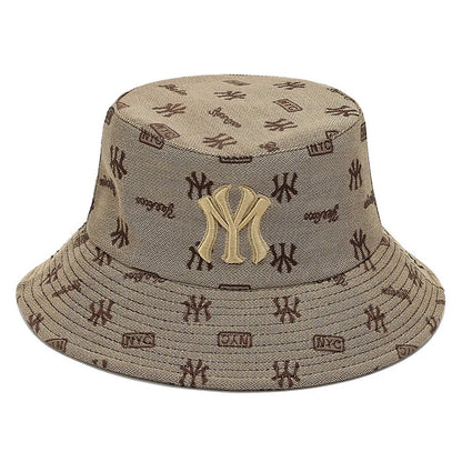 Unisex Letter Embroidery Fisherman Hat Women Summer Versatile Sunscreen Hats Sun Hat Men Trend Bucket Hats