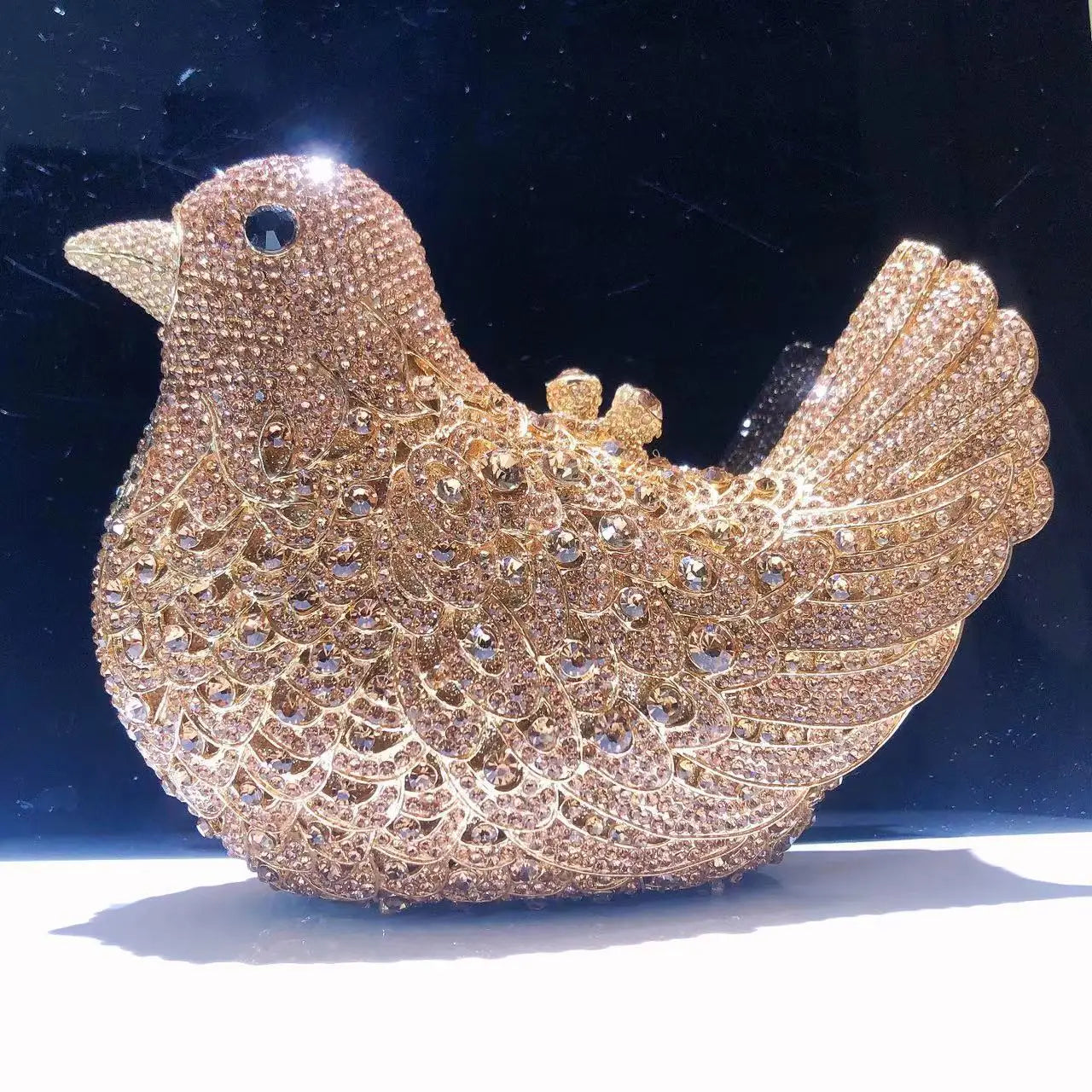 Birds Doves Animals Diamond Bags Rhinestone Dinner Bags Banquet Crystal Clutch Purse Luxury Designer Handbags Unique Party Bags