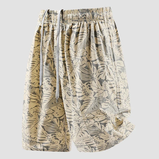 Men's Baggy Shorts Lightweight Cotton Casual Elastic Waist Drawstring Y2K Shorts Loose Fit Travel Beach Running Gym Shorts