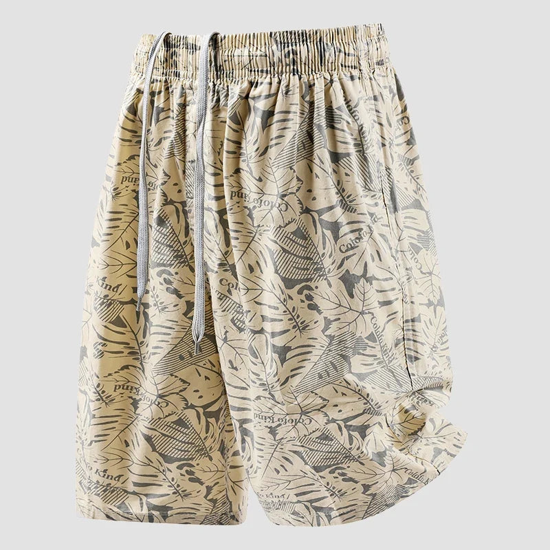 Men's Baggy Sweat Shorts Lightweight Casual Raw Hem Drawstring Y2K Shorts Loose Fit Travel Beach Running Gym Shorts