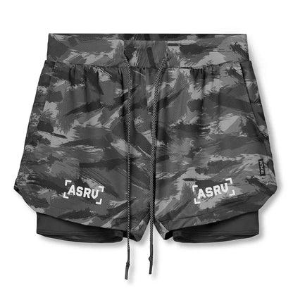 Men's Summer Quick Dry Running 2 in 1 Shorts Sports Jogger Short Pants Male Gym Fitness Workout Sweatpants Plus Size M-5XL
